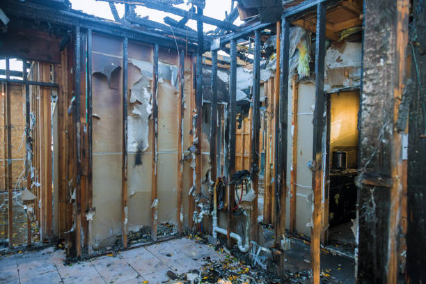Professional Fire Damage Removal technician working in Marist College, NY
